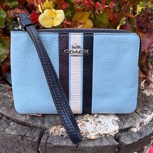 Coach Colorblock Wristlet with Stripe